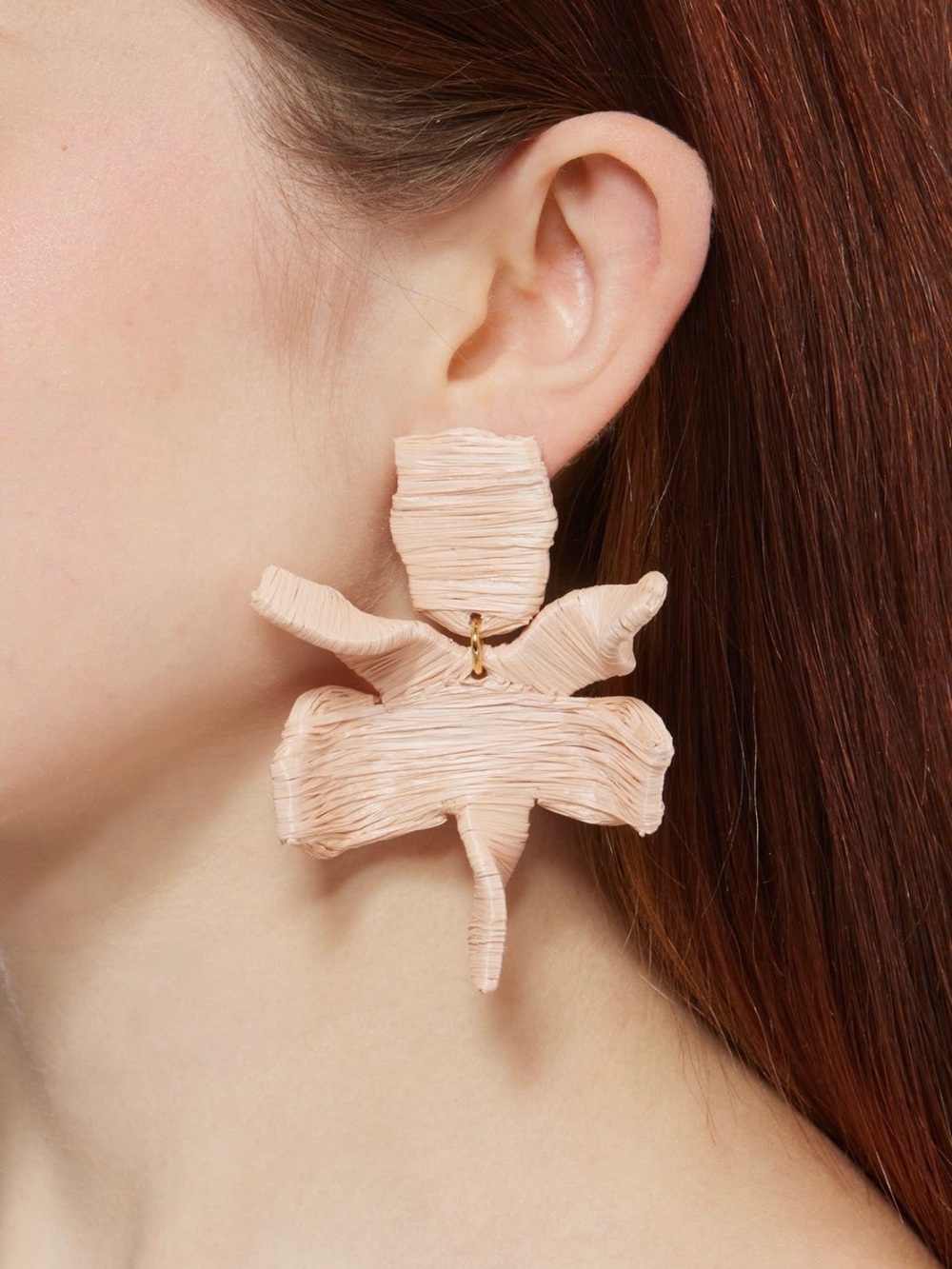 LELE SADOUGHI Paper Lily 14K-Gold-Plated & Raffia Stud Earrings